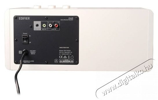 EDIFIER D12 feh&eacute;r sztere&oacute; hangsz&oacute;r&oacute; Audio-Video / Hifi / Multim&eacute;dia - Hangfal - Hangfalszett - Polc / &aacute;llv&aacute;nyos/ h&aacute;tt&eacute;r hangsug&aacute;rz&oacute; - 455459