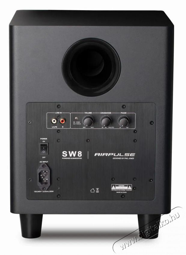 EDIFIER Airpulse SW8, fekete Audio-Video / Hifi / Multim&eacute;dia - Hangfal - Hangfalszett - M&eacute;lynyom&oacute; - 511435