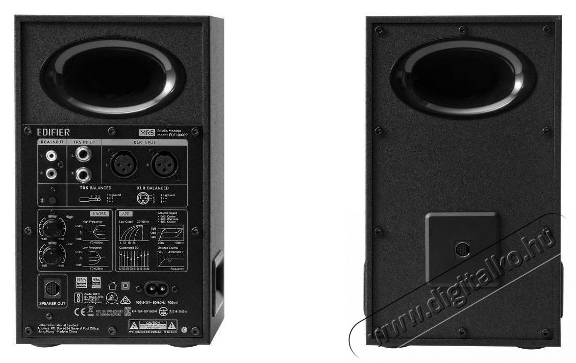 EDIFIER MR5, fekete Audio-Video / Hifi / Multim&eacute;dia - Hangfal - Hangfalszett - &Aacute;ll&oacute; / front hangfal - 530485