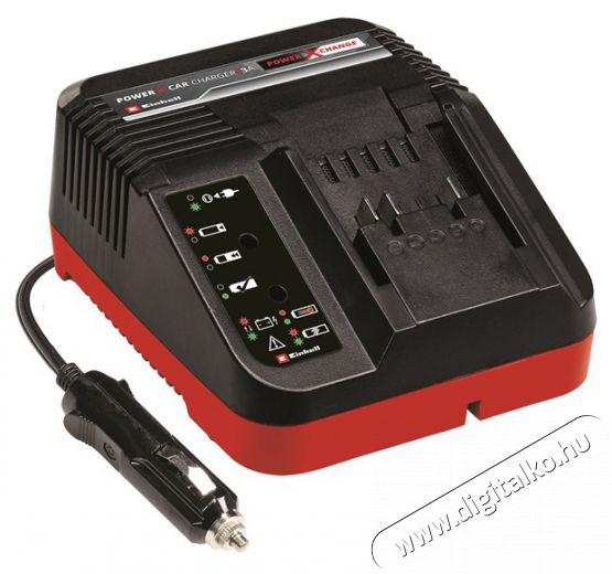 Einhell 4512113 Power X-Car Charger 3A E25 aut&oacute;s akkut&ouml;ltő Mobil / Kommunik&aacute;ci&oacute; / Smart - Tablet / E-book kieg&eacute;sz&iacute;tő, tok - H&aacute;l&oacute;zati-, aut&oacute;s t&ouml;ltő - 455337