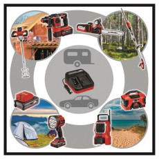 Einhell 4512113 Power X-Car Charger 3A E25 aut&oacute;s akkut&ouml;ltő Mobil / Kommunik&aacute;ci&oacute; / Smart - Tablet / E-book kieg&eacute;sz&iacute;tő, tok - H&aacute;l&oacute;zati-, aut&oacute;s t&ouml;ltő - 455337