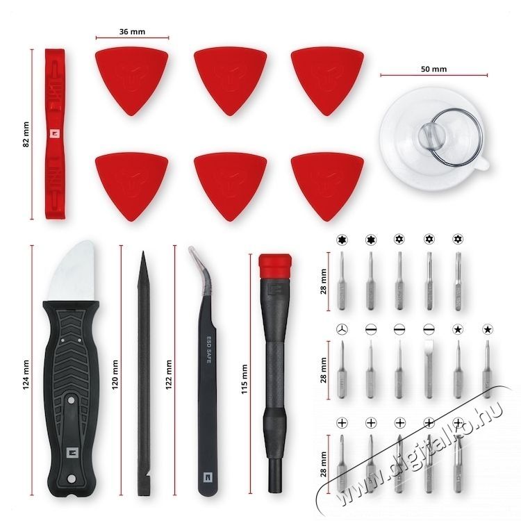 Einhell 49115020 28 r&eacute;szes szett H&aacute;ztart&aacute;s / Otthon / K&uuml;lt&eacute;r - Szersz&aacute;m - Kieg&eacute;sz&iacute;tő, tartoz&eacute;k - 535157