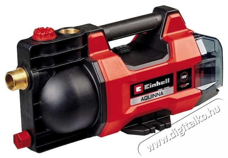 Einhell Expert AQUINNA 18/28 Power X-Change 18 V akkumul&aacute;toros kerti szivatty&uacute;, max. 2800 L/h, nyom&oacute;magass&aacute;g max. 25 m, ECO/Boost m&oacute;d H&aacute;ztart&aacute;s / Otthon / K&uuml;lt&eacute;r - K&uuml;lt&eacute;r / kerti term&eacute;k / grill - Szivatty&uacute; - 535162