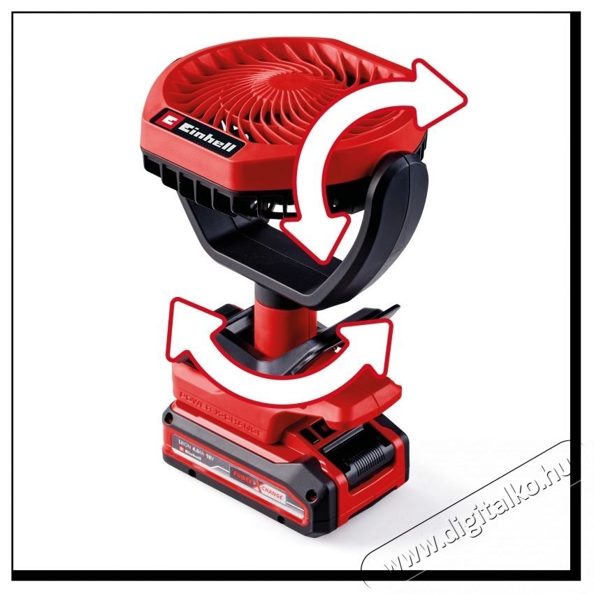 Einhell GC-CF 18/110 Li-Solo Power X-Change akkus hordozhat&oacute; ventil&aacute;tor H&aacute;ztart&aacute;s / Otthon / K&uuml;lt&eacute;r - Ventil&aacute;tor / L&eacute;gkondicion&aacute;l&oacute; - Asztali ventil&aacute;tor - 535161