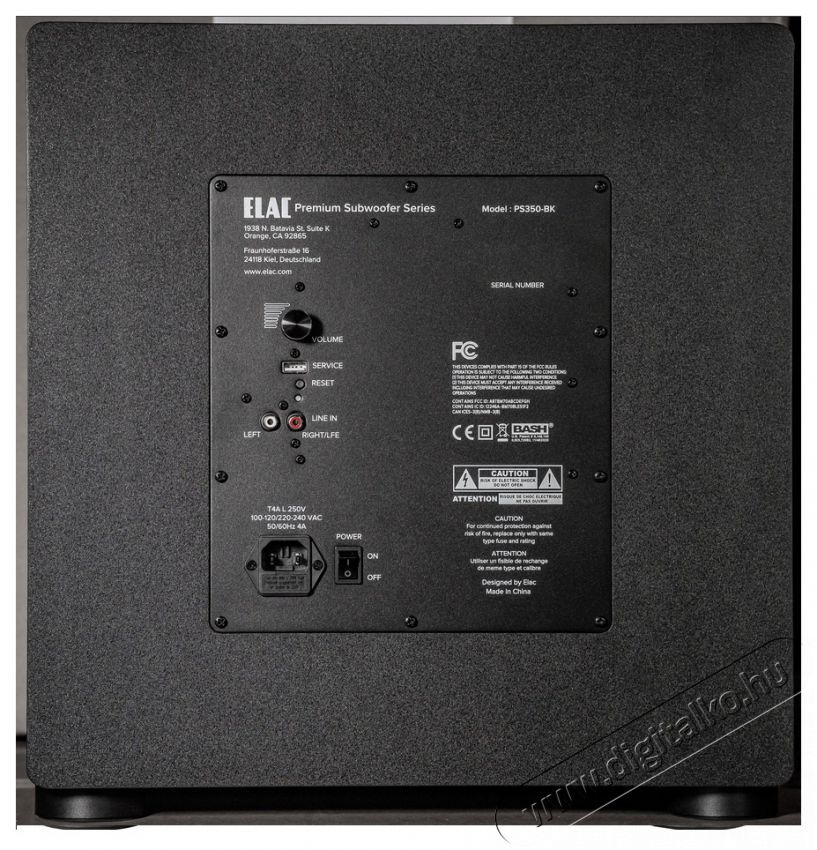 ELAC VARRO PS350, fekete Audio-Video / Hifi / Multim&eacute;dia - Hangfal - Hangfalszett - M&eacute;lynyom&oacute; - 511436