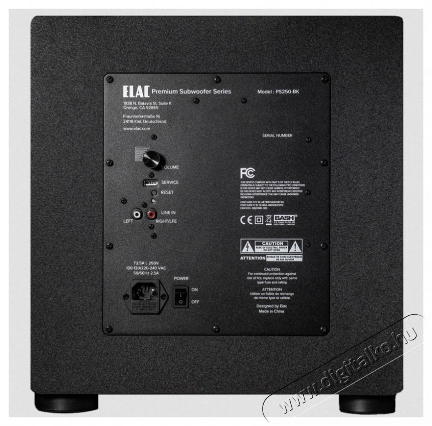ELAC VARRO PS250, fekete Audio-Video / Hifi / Multim&eacute;dia - Hangfal - Hangfalszett - &Aacute;ll&oacute; / front hangfal - 523495