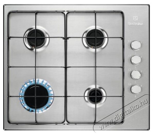Electrolux KGS6404SX g&aacute;zfőzőlap Konyhai term&eacute;kek - S&uuml;tő-főzőlap, tűzhely (be&eacute;p&iacute;thető) - G&aacute;zfőzőlap (be&eacute;p&iacute;thető) - 361545