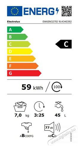 Electrolux EW6SN327SI Keskeny el&ouml;lt&ouml;ltős mos&oacute;g&eacute;p H&aacute;ztart&aacute;s / Otthon / K&uuml;lt&eacute;r - Mos&oacute;g&eacute;p / sz&aacute;r&iacute;t&oacute;g&eacute;p - El&ouml;lt&ouml;ltős norm&aacute;l (60cm-ig) mos&oacute;g&eacute;p - 383523