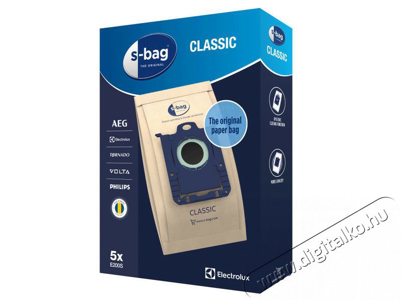 Electrolux E200S pap&iacute;r porzs&aacute;k H&aacute;ztart&aacute;s / Otthon / K&uuml;lt&eacute;r - Porsz&iacute;v&oacute; / takar&iacute;t&oacute;g&eacute;p - Porzs&aacute;k / portart&aacute;ly - 384638