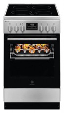 Electrolux LKR540267X BBQ grillnyárssal kerámialapos inox tűzhely Konyhai termékek - Sütő-főzőlap, tűzhely (szabadonálló) - Elektromos tűzhely (szabadonálló) - 501448