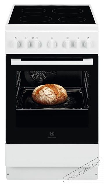 Electrolux LKR520066W feh&eacute;r ker&aacute;mialapos tűzhely Konyhai term&eacute;kek - S&uuml;tő-főzőlap, tűzhely (szabadon&aacute;ll&oacute;) - Elektromos tűzhely (szabadon&aacute;ll&oacute;) - 501644
