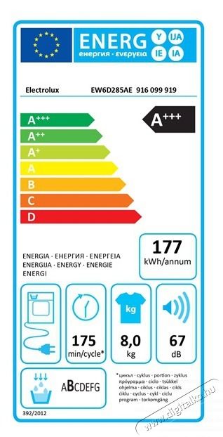 Electrolux EW6D285AE GentleCare hőszivatty&uacute;s sz&aacute;r&iacute;t&oacute;g&eacute;p H&aacute;ztart&aacute;s / Otthon / K&uuml;lt&eacute;r - Mos&oacute;g&eacute;p / sz&aacute;r&iacute;t&oacute;g&eacute;p - Sz&aacute;r&iacute;t&oacute;g&eacute;p - 502743