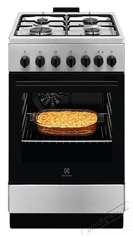 Electrolux LKK520032X kombin&aacute;lt inox tűzhely Konyhai term&eacute;kek - S&uuml;tő-főzőlap, tűzhely (szabadon&aacute;ll&oacute;) - Kombin&aacute;lt tűzhely (szabadon&aacute;ll&oacute;) - 502734