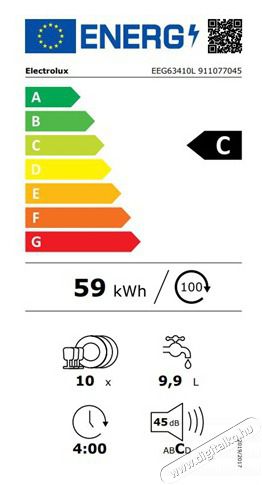 Electrolux EEG63410L MOSOGAT&Oacute;G&Eacute;P BE&Eacute;P&Iacute;THETŐ 10 TER&Iacute;T&Eacute;K Konyhai term&eacute;kek - Mosogat&oacute;g&eacute;p - Keskeny (45cm-ig) be&eacute;p&iacute;thető mosogat&oacute;g&eacute;p - 502819