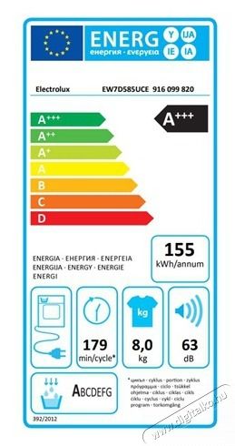 Electrolux EW7D585UCE SZ&Aacute;R&Iacute;T&Oacute;G&Eacute;P HŐSZIVATTY&Uacute;S H&aacute;ztart&aacute;s / Otthon / K&uuml;lt&eacute;r - Mos&oacute;g&eacute;p / sz&aacute;r&iacute;t&oacute;g&eacute;p - Sz&aacute;r&iacute;t&oacute;g&eacute;p - 503006