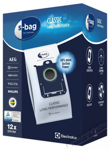 Electrolux E201SM 12 db-os szintetikus porzs&aacute;k szett H&aacute;ztart&aacute;s / Otthon / K&uuml;lt&eacute;r - Porsz&iacute;v&oacute; / takar&iacute;t&oacute;g&eacute;p - Porzs&aacute;k / portart&aacute;ly - 384625