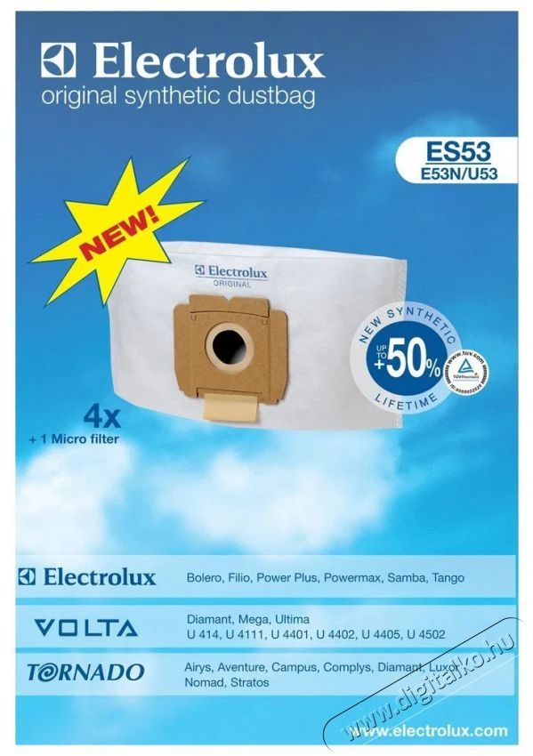 Electrolux ES53 H&aacute;ztart&aacute;s / Otthon / K&uuml;lt&eacute;r - Porsz&iacute;v&oacute; / takar&iacute;t&oacute;g&eacute;p - Porzs&aacute;k / portart&aacute;ly - 503512