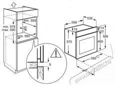 Electrolux EOD3F40BX Konyhai term&eacute;kek - S&uuml;tő-főzőlap, tűzhely (be&eacute;p&iacute;thető) - S&uuml;tő (be&eacute;p&iacute;thető) - 504388