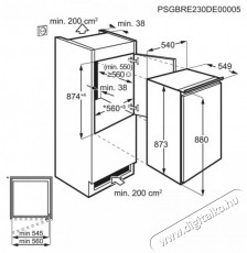 Electrolux LFB2AE88S1 Konyhai term&eacute;kek - Hűtő, fagyaszt&oacute; (be&eacute;p&iacute;thető) - Fel&uuml;lfagyaszt&oacute;s kombin&aacute;lt hűtő - 504397