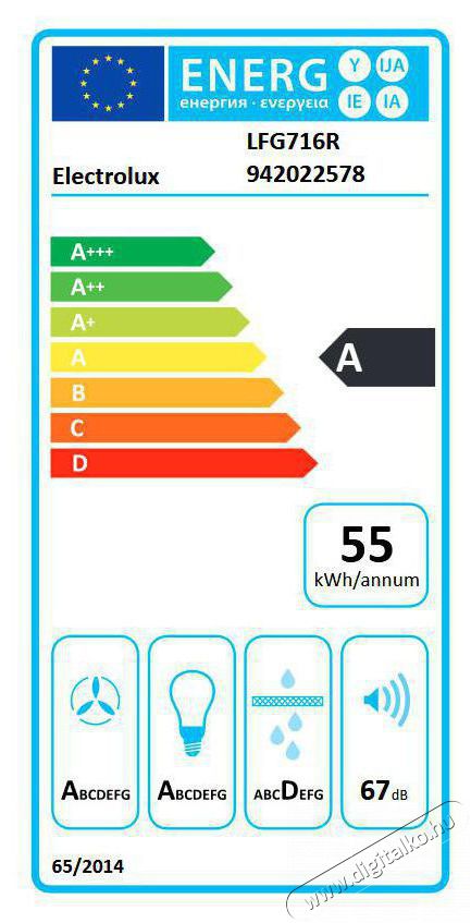 Electrolux LFG716R P&Aacute;RAELSZ&Iacute;V&Oacute; BE&Eacute;P&Iacute;THETŐ Konyhai term&eacute;kek - P&aacute;raelsz&iacute;v&oacute; - Be&eacute;p&iacute;thető / kih&uacute;zhat&oacute; - 383535