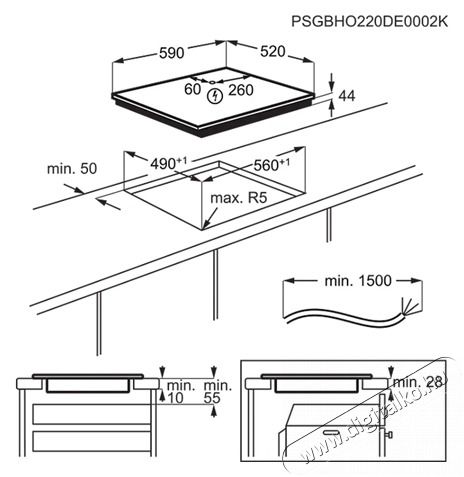 Electrolux EIT60433CT be&eacute;p&iacute;thető indukci&oacute;s főzőlap Konyhai term&eacute;kek - S&uuml;tő-főzőlap, tűzhely (be&eacute;p&iacute;thető) - Indukci&oacute;s főzőlap (be&eacute;p&iacute;thető) - 505089