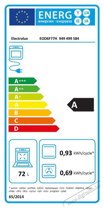 Electrolux 600 SteamBake EOD6F77H &Uacute;jdons&aacute;gok - &Uacute;j term&eacute;kek - 505678