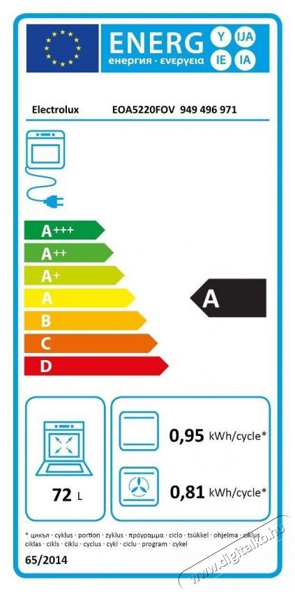 Electrolux 600 SurroundCook EOA5220FOV &Uacute;jdons&aacute;gok - &Uacute;j term&eacute;kek - 505677