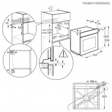 Electrolux LOC9P3XZ Konyhai term&eacute;kek - S&uuml;tő-főzőlap, tűzhely (be&eacute;p&iacute;thető) - S&uuml;tő (be&eacute;p&iacute;thető) - 505698