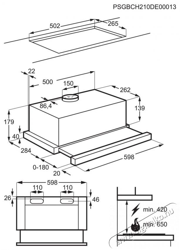Electrolux LFP226S Konyhai term&eacute;kek - P&aacute;raelsz&iacute;v&oacute; - Be&eacute;p&iacute;thető / kih&uacute;zhat&oacute; - 509644