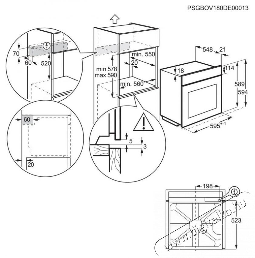 Electrolux 600 SurroundCook EOF6P76X2 S&uuml;tő (be&eacute;p&iacute;thető) Konyhai term&eacute;kek - S&uuml;tő-főzőlap, tűzhely (be&eacute;p&iacute;thető) - S&uuml;tő (be&eacute;p&iacute;thető) - 529433
