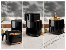Electrolux EAF5B 700 fekete 5 L forr&oacute;levegős s&uuml;tő Konyhai term&eacute;kek - Konyhai kisg&eacute;p (s&uuml;t&eacute;s / főz&eacute;s / hűt&eacute;s / &eacute;telk&eacute;sz&iacute;t&eacute;s) - L&eacute;gkever&eacute;ses főzőg&eacute;p / elektromos kukta / multifunkci&oacute;s s&uuml;tő - 495845