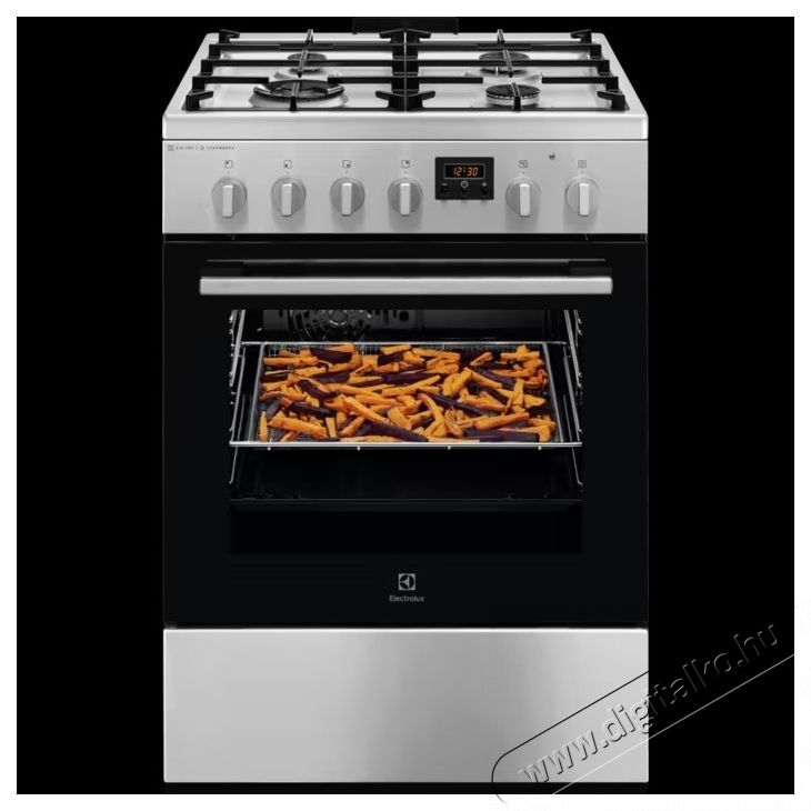Electrolux LKK664221X TŰZHELY KOMBIN&Aacute;LT Konyhai term&eacute;kek - S&uuml;tő-főzőlap, tűzhely (szabadon&aacute;ll&oacute;) - Kombin&aacute;lt tűzhely (szabadon&aacute;ll&oacute;) - 502975