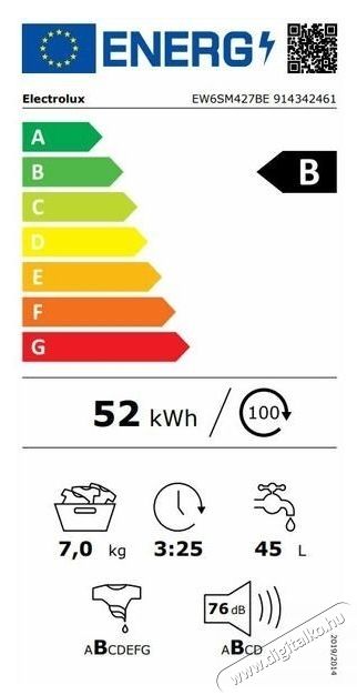 Electrolux EW6SM427BE PerfectCare keskeny el&ouml;lt&ouml;ltős mos&oacute;g&eacute;p H&aacute;ztart&aacute;s / Otthon / K&uuml;lt&eacute;r - Mos&oacute;g&eacute;p / sz&aacute;r&iacute;t&oacute;g&eacute;p - El&ouml;lt&ouml;ltős keskeny (45cm-ig) mos&oacute;g&eacute;p - 502589