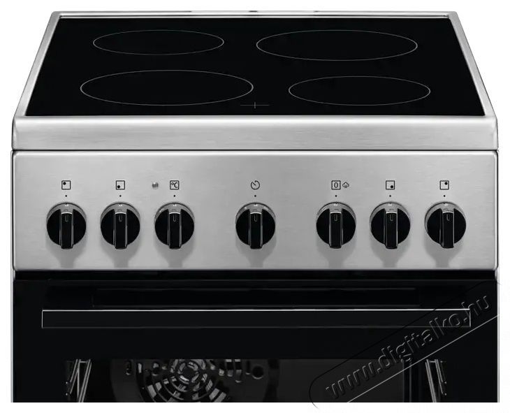 Electrolux LKR562055X TŰZHELY KER&Aacute;MIALAPOS Konyhai term&eacute;kek - S&uuml;tő-főzőlap, tűzhely (szabadon&aacute;ll&oacute;) - Elektromos tűzhely (szabadon&aacute;ll&oacute;) - 502812