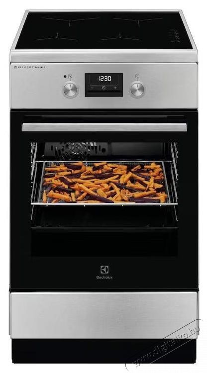 Electrolux LKI564266X Elektromos tűzhely Konyhai term&eacute;kek - S&uuml;tő-főzőlap, tűzhely (szabadon&aacute;ll&oacute;) - Elektromos tűzhely (szabadon&aacute;ll&oacute;) - 533332