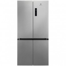 Electrolux ELT9VE52U0 Side by side hűtő, 522 l, NoFrost, E energiaoszt&aacute;ly, LCD kijelző, &Eacute;rint&eacute;svez&eacute;rl&eacute;s, LED vil&aacute;g&iacute;t&aacute;s, 190 cm, Rozsdamentes ac&eacute;l Konyhai term&eacute;kek - Hűtő, fagyaszt&oacute; (szabadon&aacute;ll&oacute;) - Amerikai t&iacute;pus&uacute; Side By Side hűtő - 535176