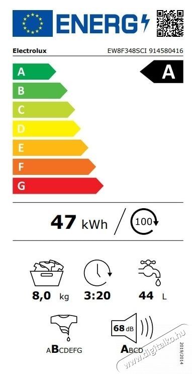 Electrolux EW8F348SCI Be&eacute;p&iacute;thető mos&oacute;g&eacute;p, 8 kg H&aacute;ztart&aacute;s / Otthon / K&uuml;lt&eacute;r - Mos&oacute;g&eacute;p / sz&aacute;r&iacute;t&oacute;g&eacute;p - El&ouml;lt&ouml;ltős mos&oacute;g&eacute;p (be&eacute;p&iacute;thető) - 536433
