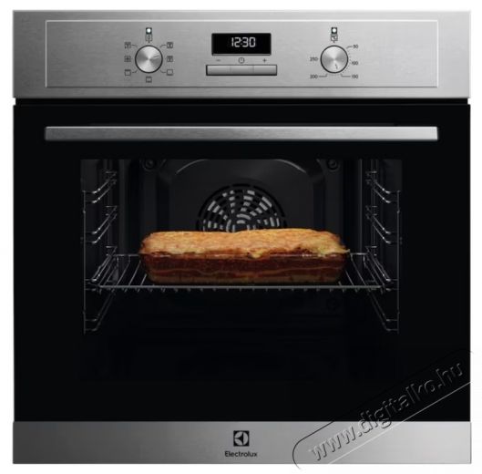 Electrolux EOH3H40BX be&eacute;p&iacute;thető s&uuml;tő, Elektromos, 65l, Grill, Időz&iacute;tő elektromos kijelzővel, A energiaoszt&aacute;ly, Ujjlenyomatmentes rozsdamentes ac&eacute;l Konyhai term&eacute;kek - S&uuml;tő-főzőlap, tűzhely (be&eacute;p&iacute;thető) - S&uuml;tő (be&eacute;p&iacute;thető) - 537778