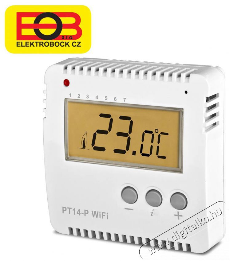 Elektrobock PT14-P-WIFI H&aacute;ztart&aacute;s / Otthon / K&uuml;lt&eacute;r - Okos otthon - Termoszt&aacute;t - 508074