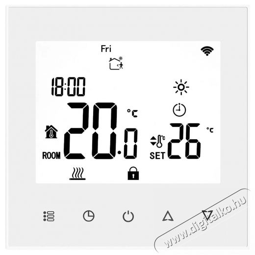 Elektrobock PT740W-EI WiFi, feh&eacute;r H&aacute;ztart&aacute;s / Otthon / K&uuml;lt&eacute;r - Okos otthon - Termoszt&aacute;t - 508070