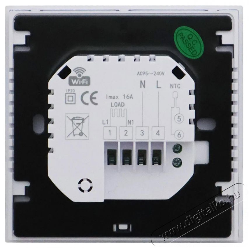 Elektrobock PT740W-EI WiFi, feh&eacute;r H&aacute;ztart&aacute;s / Otthon / K&uuml;lt&eacute;r - Okos otthon - Termoszt&aacute;t - 508070