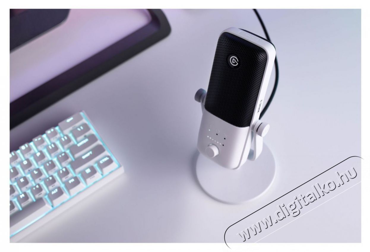Elgato Wave:3 White Fot&oacute;-Vide&oacute; kieg&eacute;sz&iacute;tők - Mikrofon - Mikrofon r&aacute;di&oacute;knak - 524709