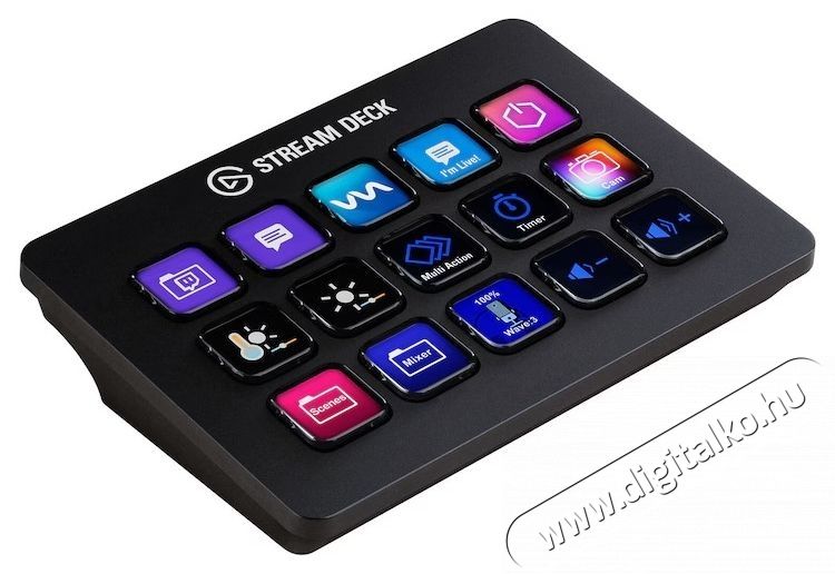 Elgato Stream Deck MK.2 vez&eacute;rlő, 15 gomb, &aacute;ll&iacute;that&oacute; &aacute;llv&aacute;ny, fekete Iroda &eacute;s sz&aacute;m&iacute;t&aacute;stechnika - Egy&eacute;b sz&aacute;m&iacute;t&aacute;stechnikai term&eacute;k - 533347