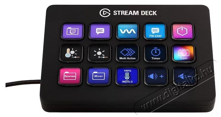 Elgato Stream Deck MK.2 vez&eacute;rlő, 15 gomb, &aacute;ll&iacute;that&oacute; &aacute;llv&aacute;ny, fekete Iroda &eacute;s sz&aacute;m&iacute;t&aacute;stechnika - Egy&eacute;b sz&aacute;m&iacute;t&aacute;stechnikai term&eacute;k - 533347