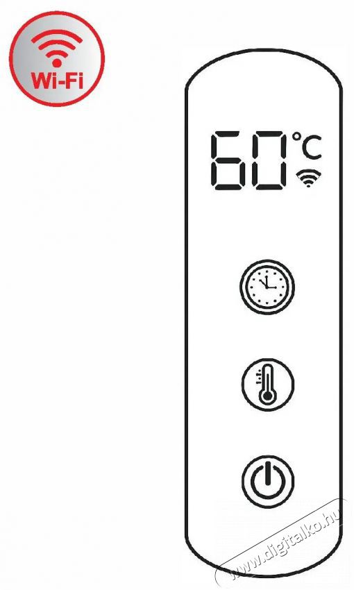 ELIZ EBS 12/55 AF-W WiFi H&aacute;ztart&aacute;s / Otthon / K&uuml;lt&eacute;r - Fűt&eacute;s - Fali fűtőtest - 529450