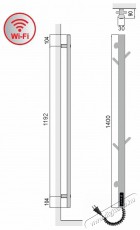 ELIZ EBS 160 KI-B WiFi H&aacute;ztart&aacute;s / Otthon / K&uuml;lt&eacute;r - Fűt&eacute;s - Fali fűtőtest - 529451