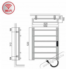 ELIZ EBS 6/55 AF-B WiFi H&aacute;ztart&aacute;s / Otthon / K&uuml;lt&eacute;r - Fűt&eacute;s - Fali fűtőtest - 529454
