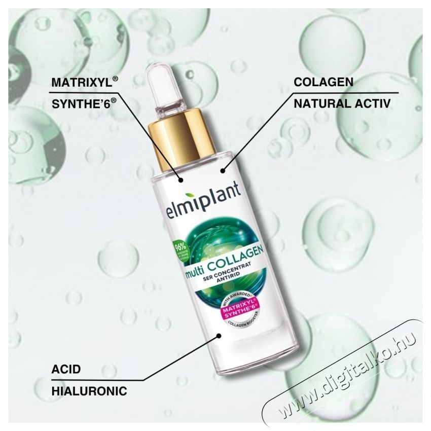 Elmiplant Multicollagen r&aacute;ncosod&aacute;s elleni sz&eacute;rum minden bőrt&iacute;pusra, 50 ml Sz&eacute;ps&eacute;g&aacute;pol&aacute;s / Eg&eacute;szs&eacute;g - Arc / bőr &aacute;pol&aacute;s - Kieg&eacute;sz&iacute;tő - 536470