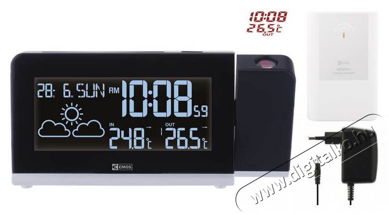 Emos E8466 meteorol&oacute;giai &aacute;llom&aacute;s H&aacute;ztart&aacute;s / Otthon / K&uuml;lt&eacute;r - Lak&aacute;sfelszerel&eacute;s - Időj&aacute;r&aacute;s &aacute;llom&aacute;s - 337041