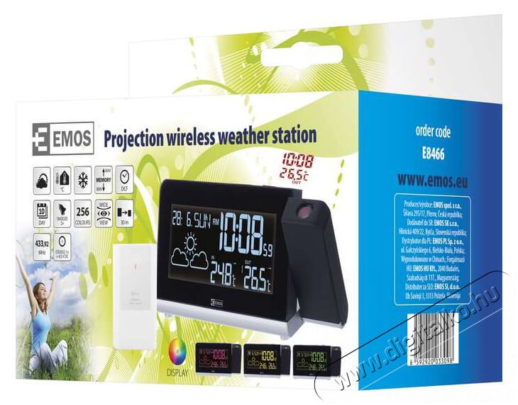 Emos E8466 meteorol&oacute;giai &aacute;llom&aacute;s H&aacute;ztart&aacute;s / Otthon / K&uuml;lt&eacute;r - Lak&aacute;sfelszerel&eacute;s - Időj&aacute;r&aacute;s &aacute;llom&aacute;s - 337041
